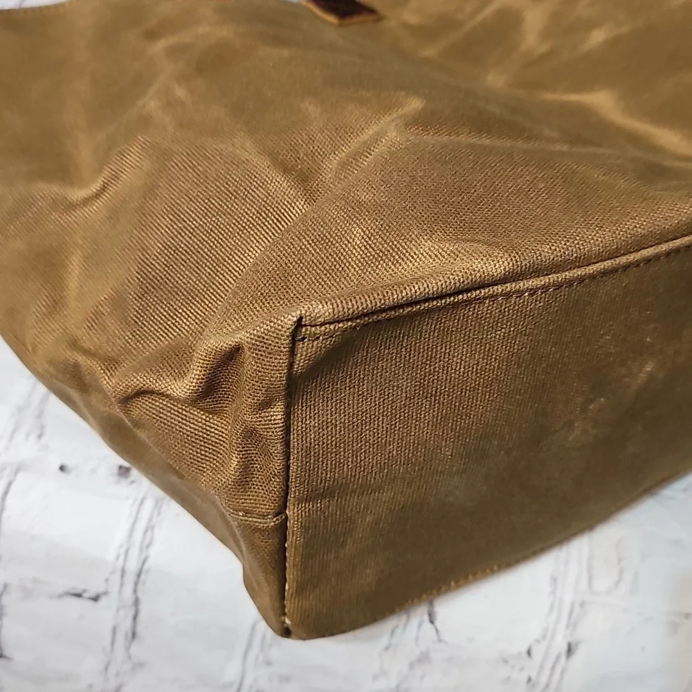 Oiled Canvas Tote/Crossbody Bag In Spice NWOT